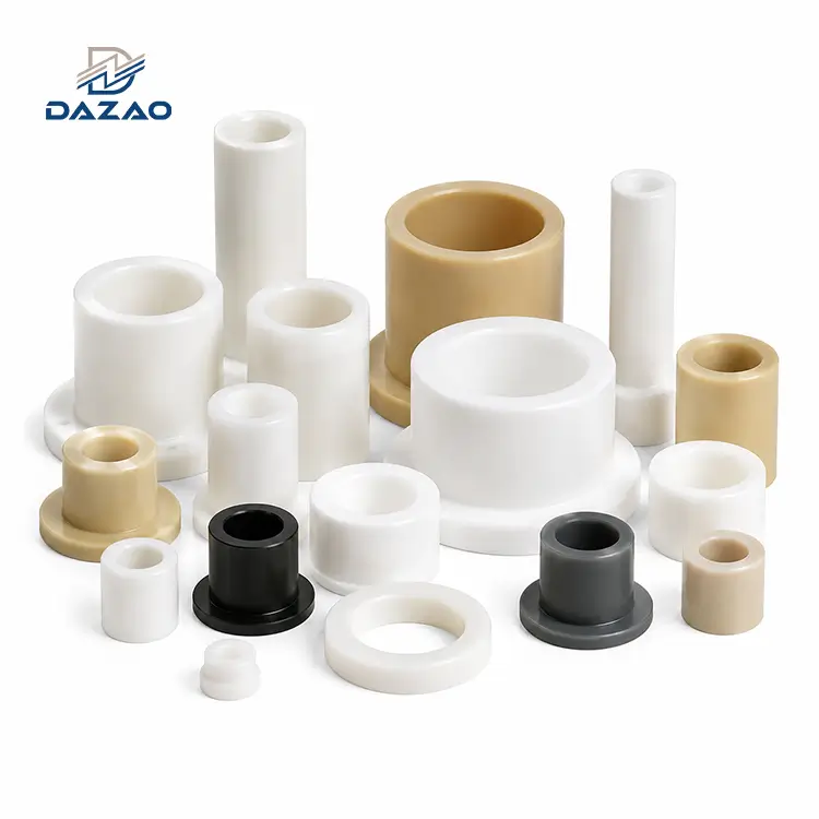 La commande numérique par ordinateur de précision a usiné les douilles en plastique du COUP D'OEIL PTFE POM de bagues